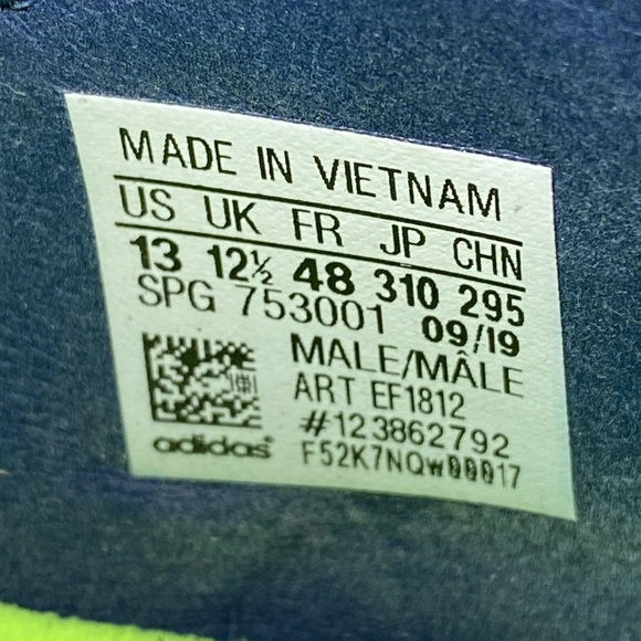 Adidas Nemeziz Messi 19.3 Indigo Signal Green Indoor Soccer Shoe EF1812 Men’s 13 - Picture 12 of 12